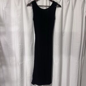 ANTISTAR Black Cut-Out Midi Dress‎ Size Médium Bodycon Open Back Sleevlees